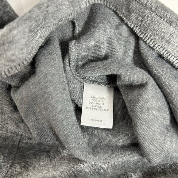 J.Jill Pure Jill Women Pull On Straight Pants Gray Velour Stretch Mid Rise Sz PM - Picture 5 of 12